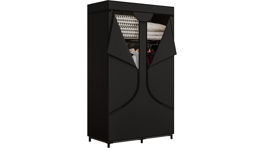 Portable Closet Organizers for Rentals to Keep Your Space Tidy 14 portable metal 34 inch rack