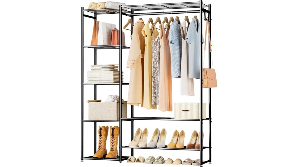 Portable Closet Organizers for Rentals to Keep Your Space Tidy 7 portable neprock 4 tier closet