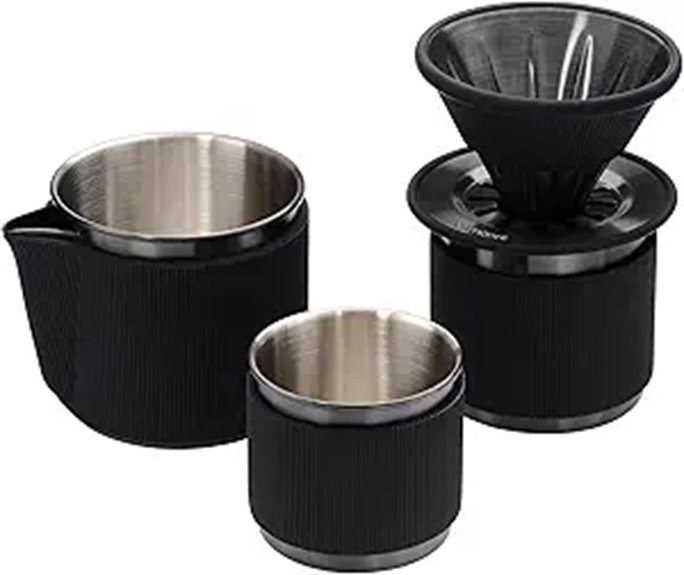 Best Travel Pour-Over Coffee Kits (All-In-One) for On-the-Go 13 portable normcore pour over dripper