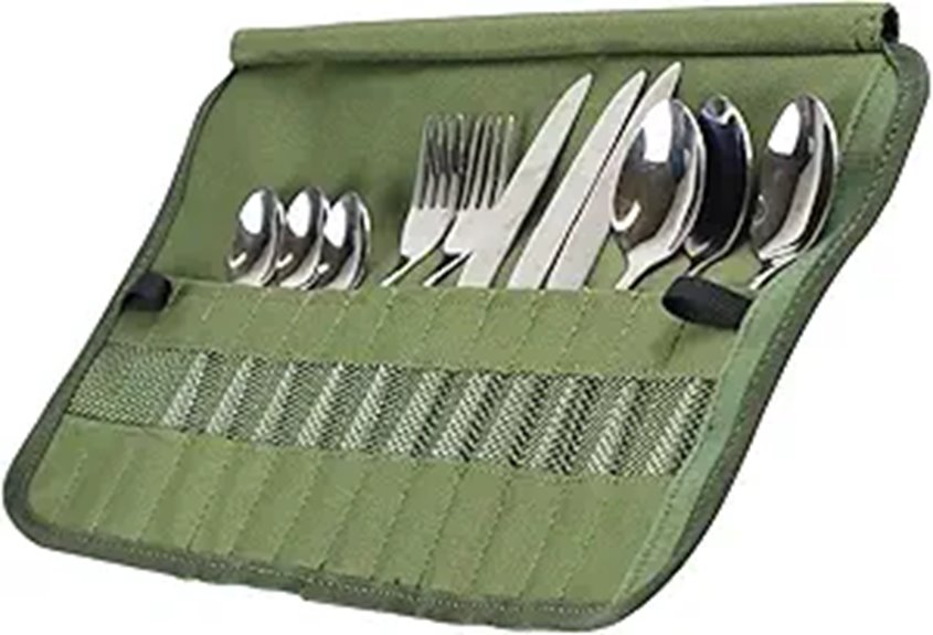portable outdoor cutlery bag