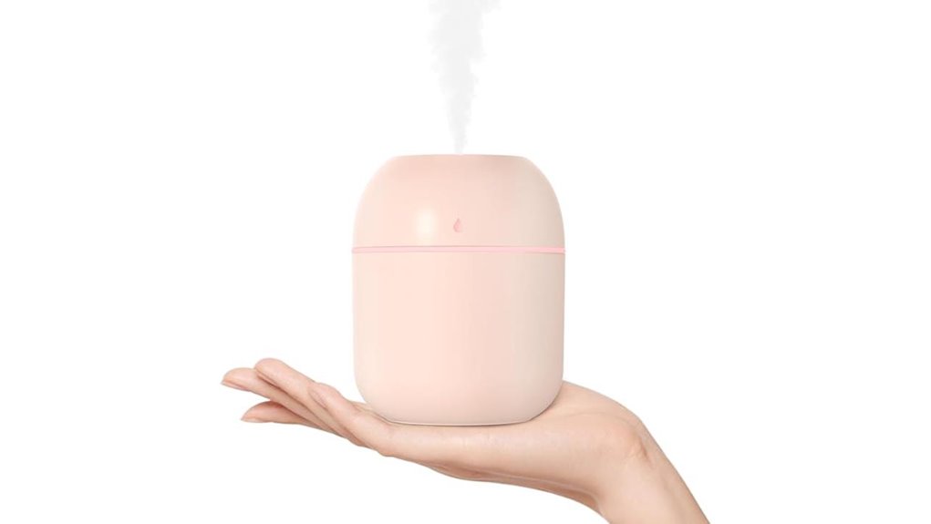 Best Compact Travel Humidifiers for USB‑Friendliness 8 portable pink 220ml humidifier