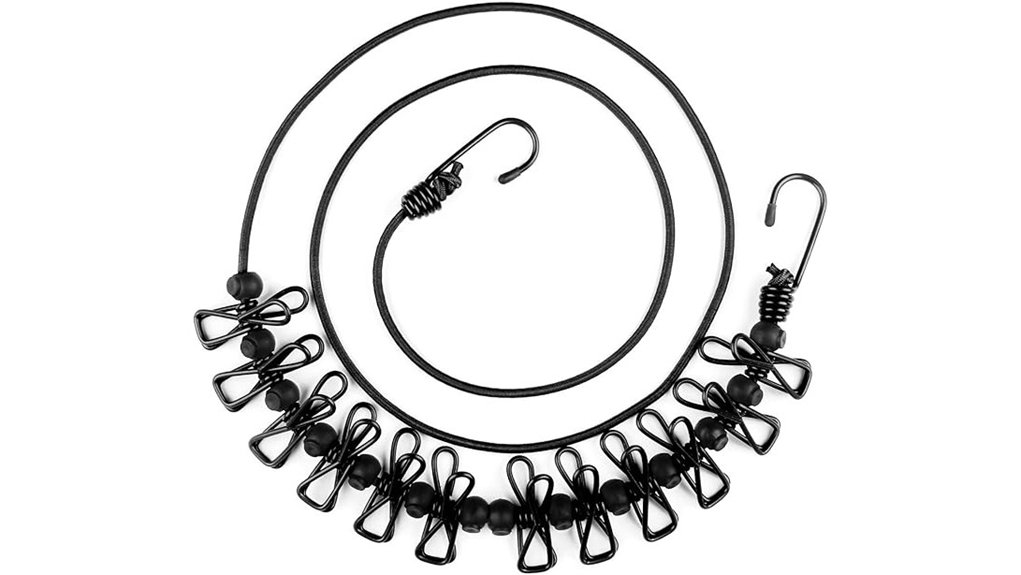 Compact Clotheslines With Clips (Hang Anywhere) for Laundry 9 portable retractable 12 clip line