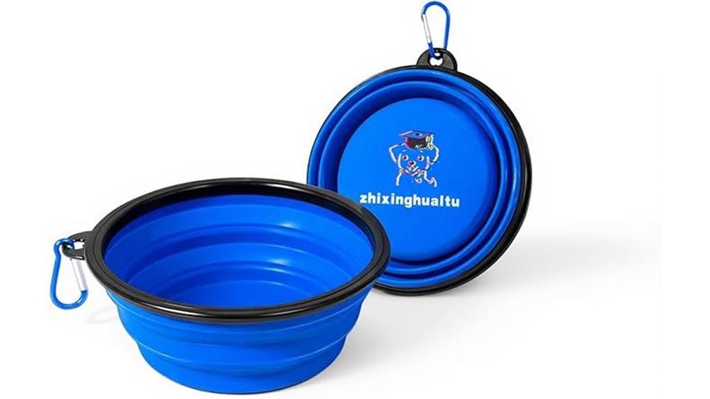 portable silicone collapsible bowl