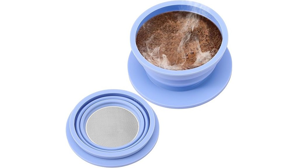 portable silicone collapsible dripper