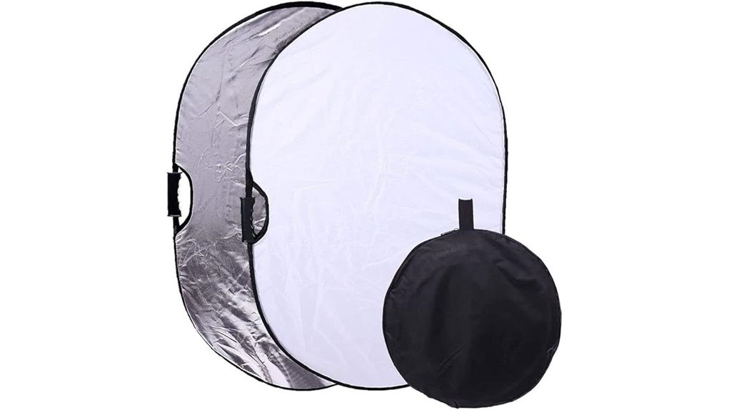 portable silver white reflector