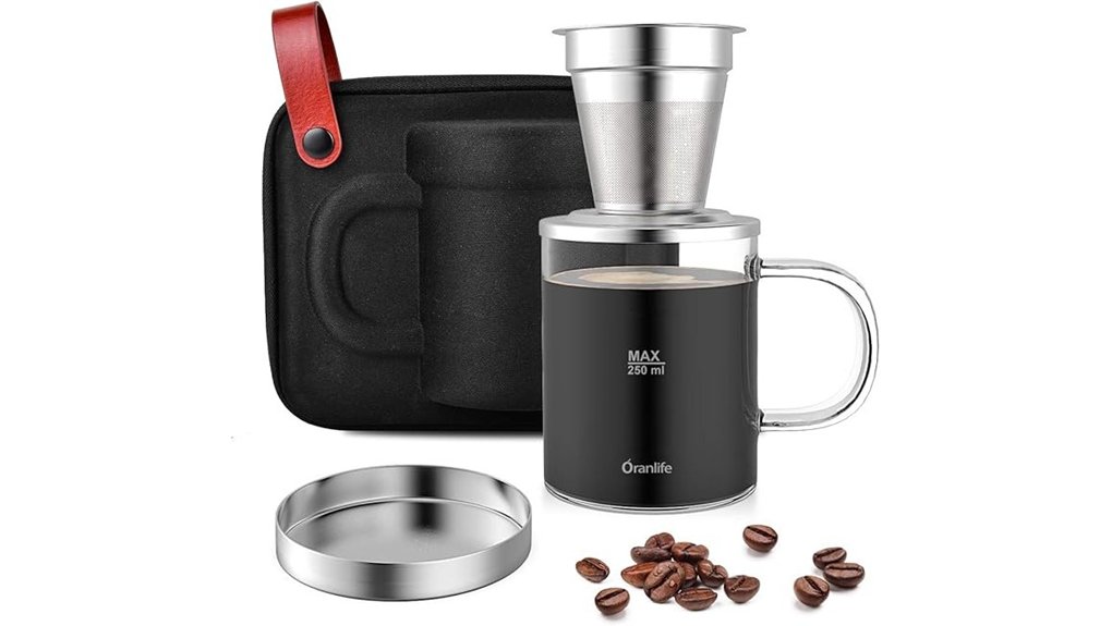 Coffee Travel Kits pour‑Over and Case: Perfect On‑The‑Go Brew 5 portable single cup pour over maker