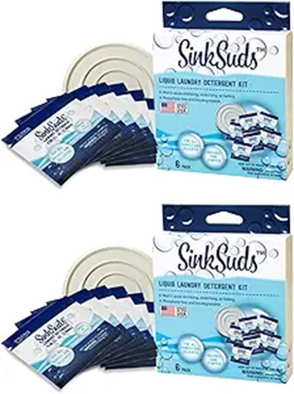 Travel Handwashing Detergents: Sheets, Liquid & Powder Reviewed 11 portable sink detergent pack