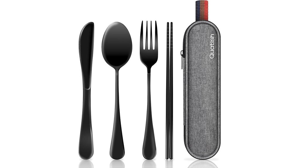 Durable & Light Travel Utensil Sets for Picnic Perfection 1 portable stainless steel cutlery