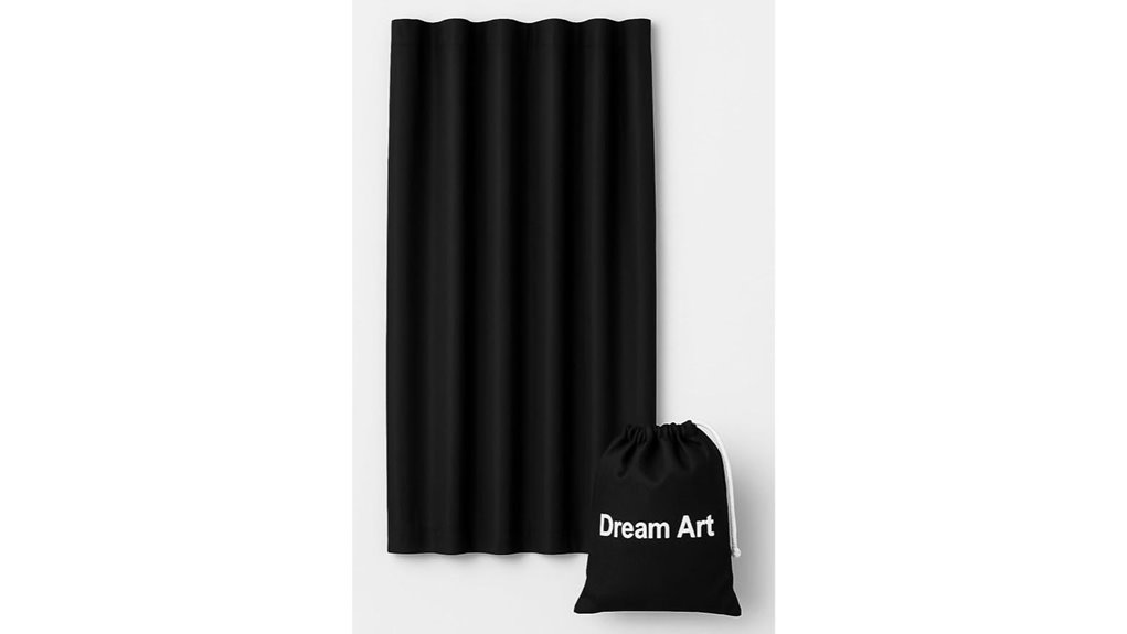 portable suction blackout curtain