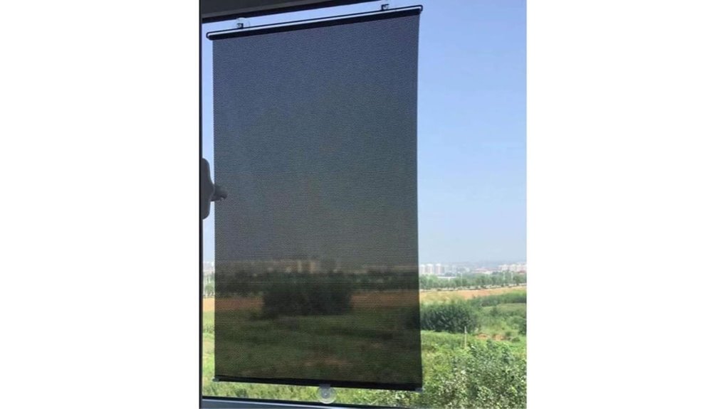 portable suction blackout curtain