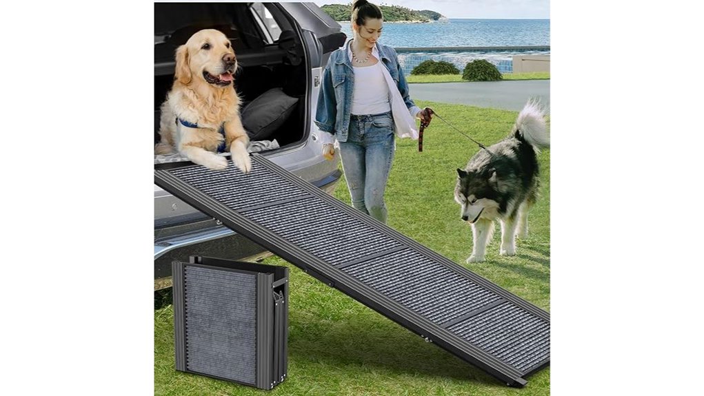 Foldable Pet Ramps for Car Travel Keep Your Furry Friend Safe 2 portable suv dog ramp
