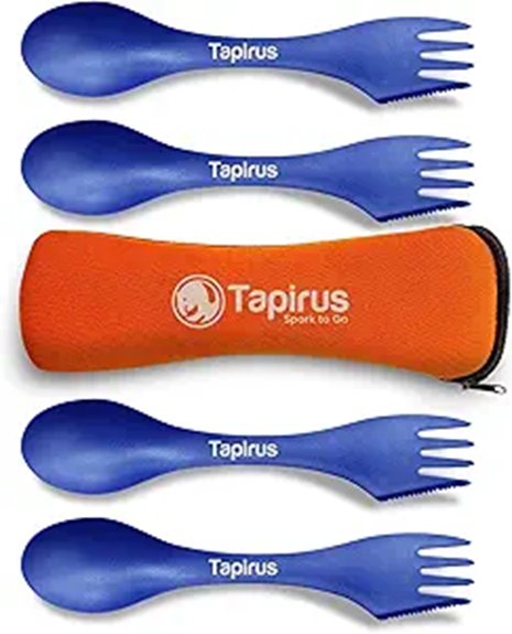 portable tapirus 4 spork kit
