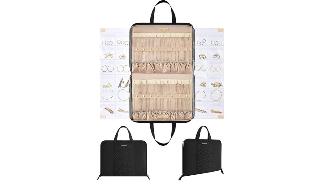 Travel Jewelry Organizers: No Tangling, No Lost Studs 10 portable transparent jewelry organizer