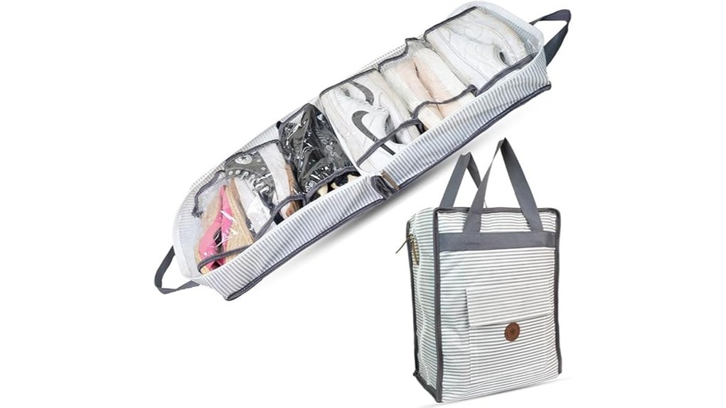 portable travel shoe organizer