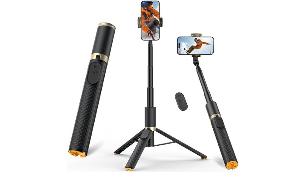 Top Phone Tripods for Travel (Tabletop Stable) Worth Trying 9 portable tripod selfiestick remote