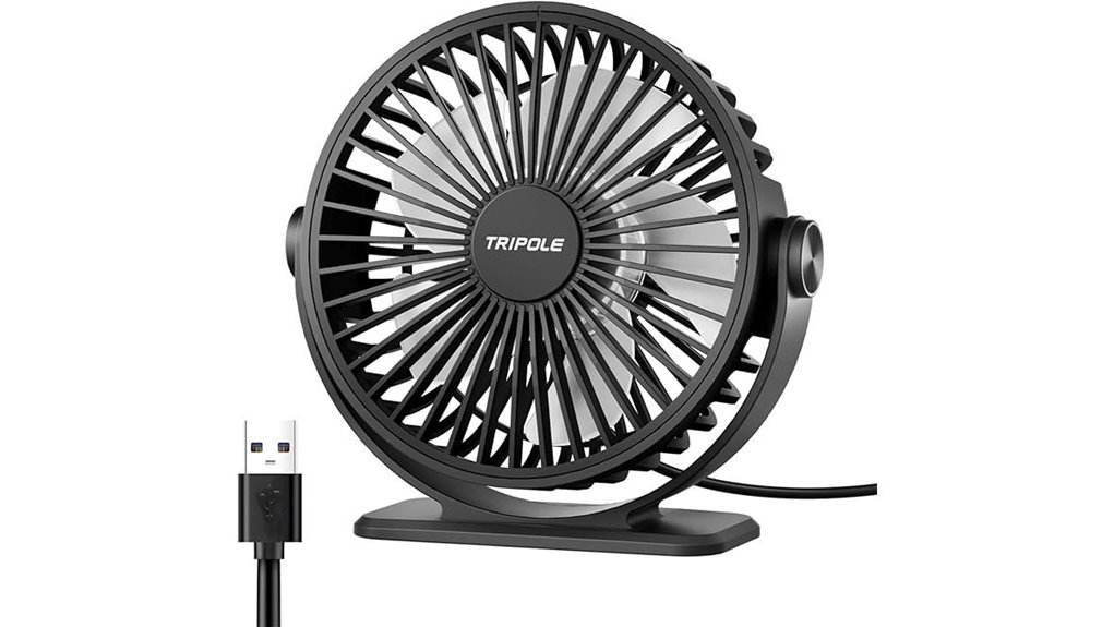 portable tripole usb fan