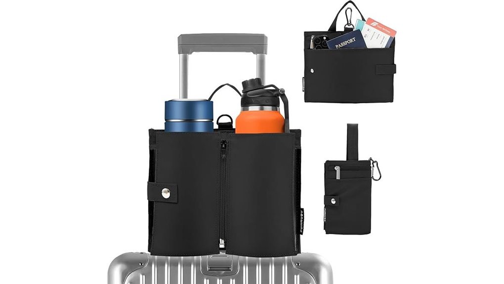 portable two cup suitcase holder