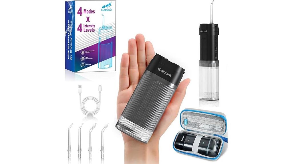 Best Travel-Ready Mini Water Flossers USB Rechargeable 12 portable water flosser 4 modes