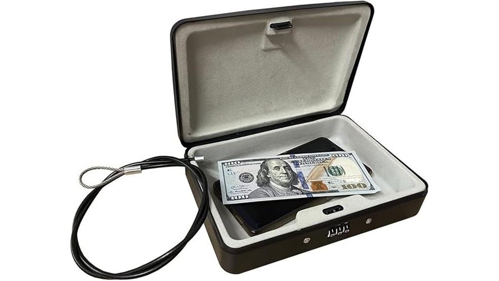 portable waterproof steel lockbox