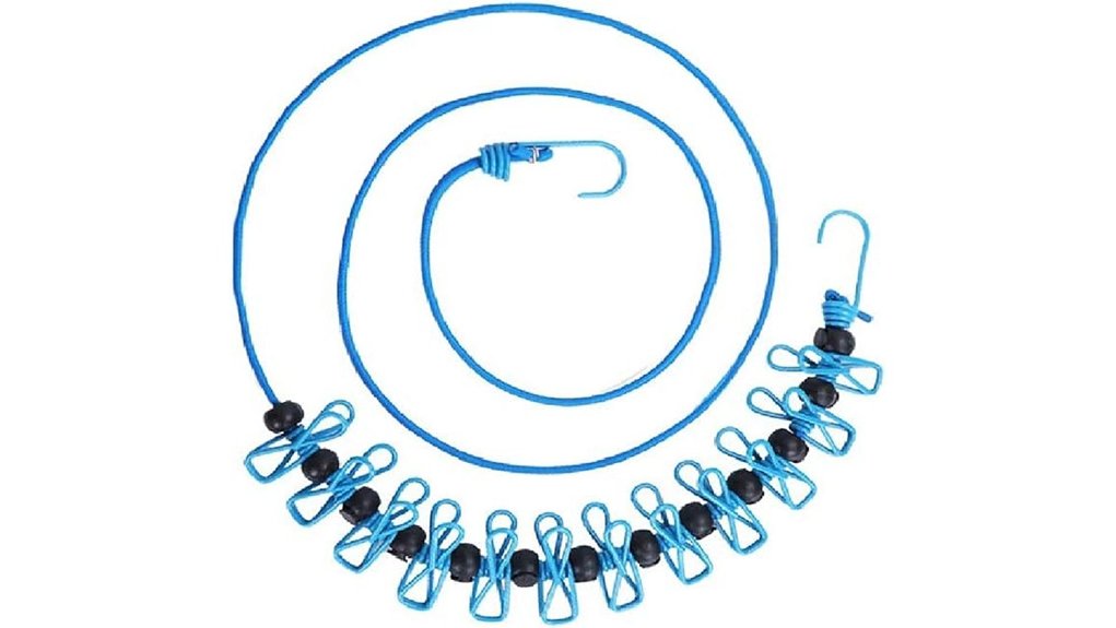 Compact Clotheslines With Clips (Hang Anywhere) for Laundry 11 portable windproof 12 clip line