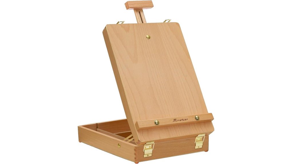 Best Travel Easels (Lightweight Tabletop) for Artists On Move 1 portable wooden beginner easel