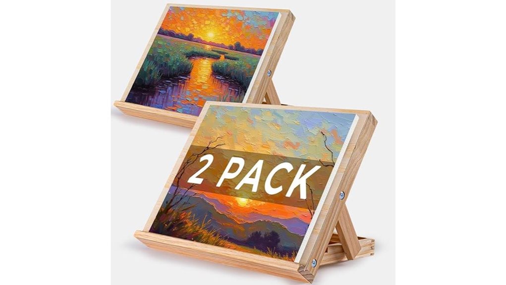 Best Travel Easels (Lightweight Tabletop) for Artists On Move 12 portable wooden easel set