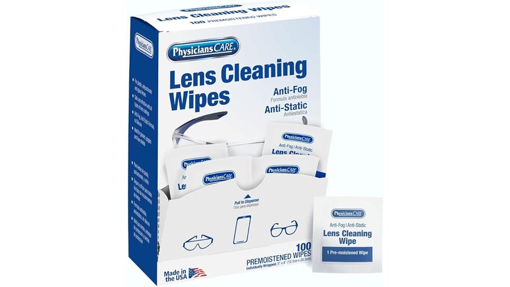 Anti‑Fog Wipes for Glasses on Trips (One‑and‑Done) Keep Clear 9 pre moistened anti fog lens wipes