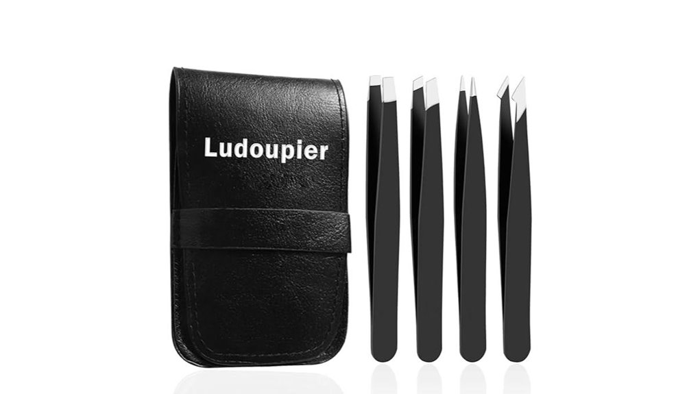 precision anti rust tweezers set