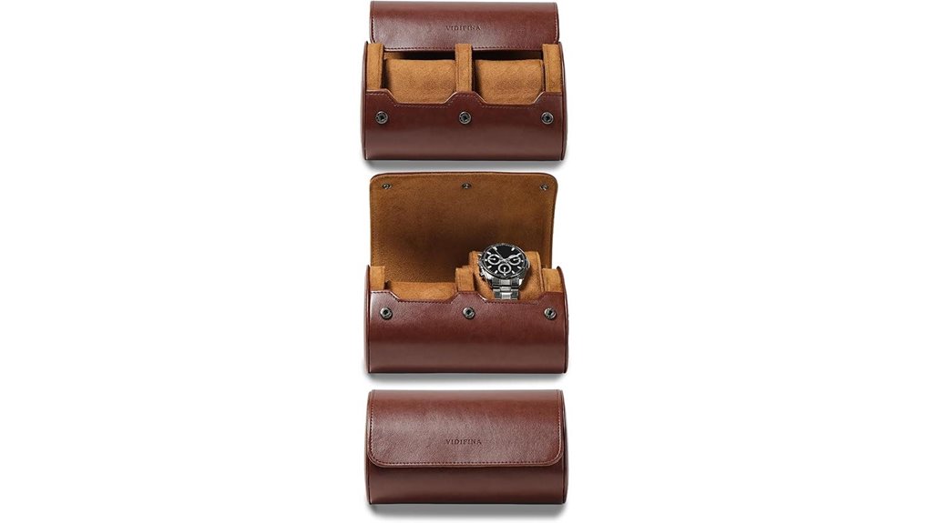 premium leather travel roll