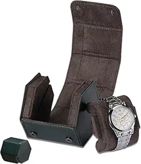 premium leather watch case