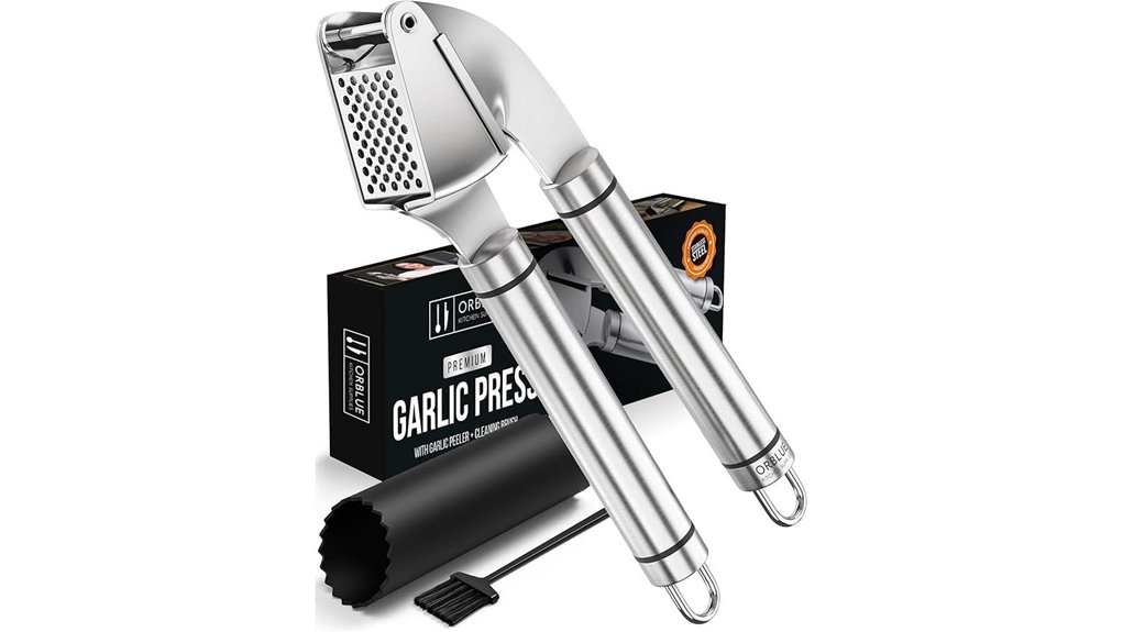 Best Garlic Presses for Effortless Kitchen Prep 8 premium orblue garlic press