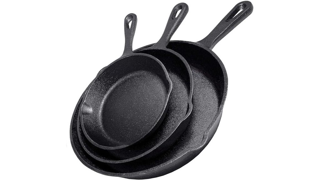 Top Cast Iron Skillets That Elevate Every Meal 9 preseasoned 3 piece skillet