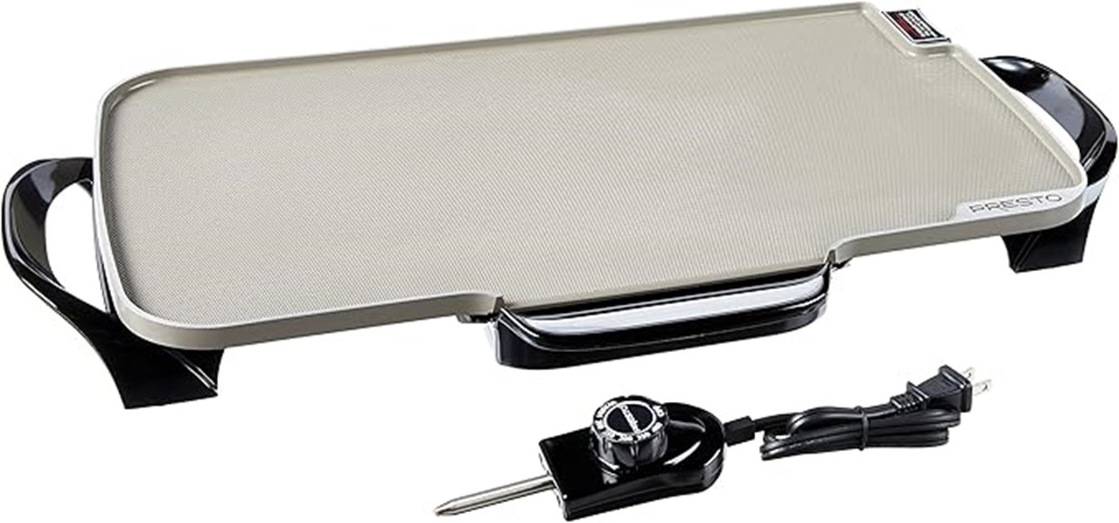Electric Griddle (Nonstick) That Makes Breakfast Easy 8 presto 22 inch ceramic griddle