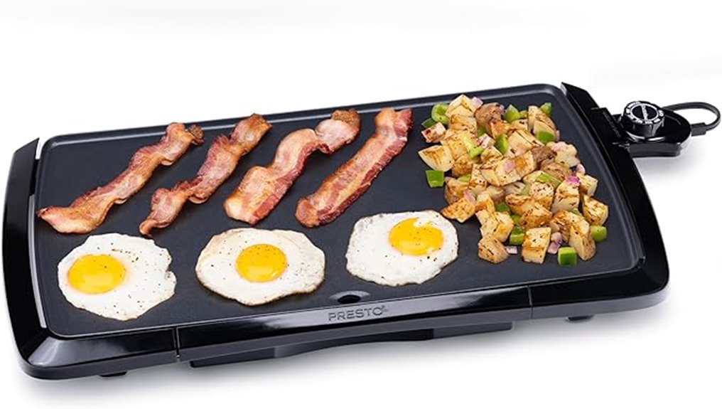 Electric Griddle (Nonstick) That Makes Breakfast Easy 14 presto cool touch griddle