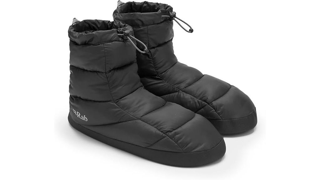 Down Booties (Hut Slippers): Cozy Comforts for Every Camper 3 primaloft insulated rab booties