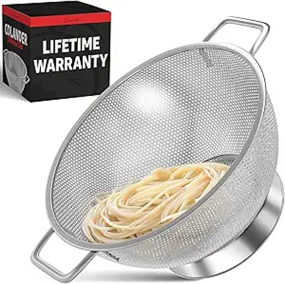 prioritychef 3 quart stainless strainer