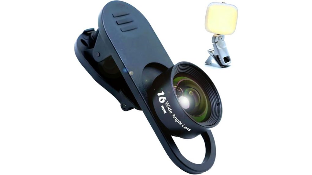 Smartphone Lens Kits for Epic Travel Photos (Wide + Macro) 11 pro lens kit rechargeable led