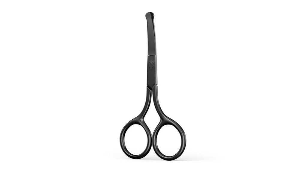 TSA‑Friendly Scissors with Rounded Tips for Travel Grooming 9 professional precision black scissors