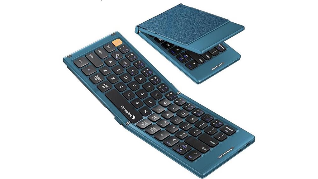 Top Compact Bluetooth Keyboards Travelers Swear By 8 protoarc foldable blue keyboard