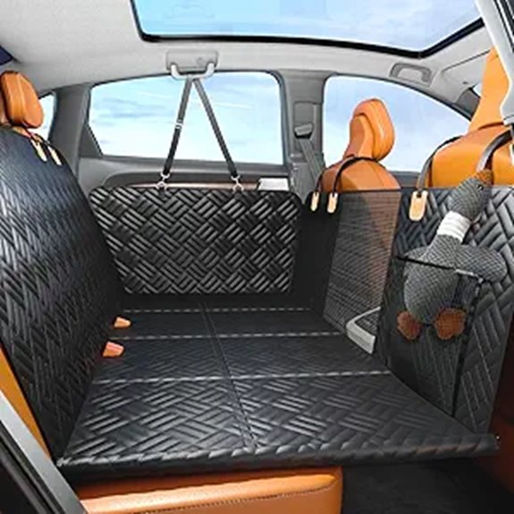 Waterproof Pet Car Seat Covers for Road Trips 3 prozar hard bottom cover