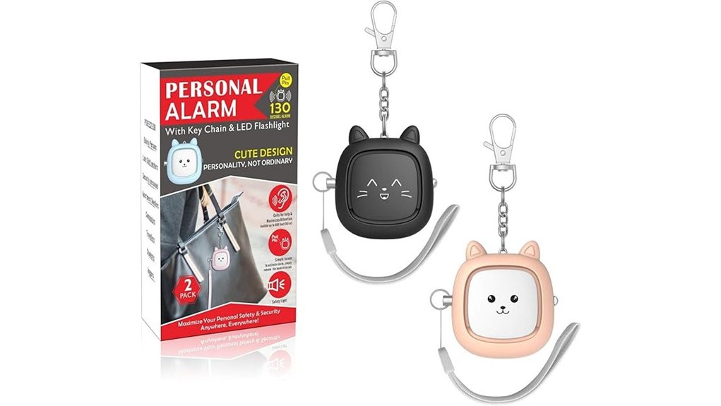Personal Safety Alarms With Easy Pull‑Pins for Travelers 2 pull pin led safety pack