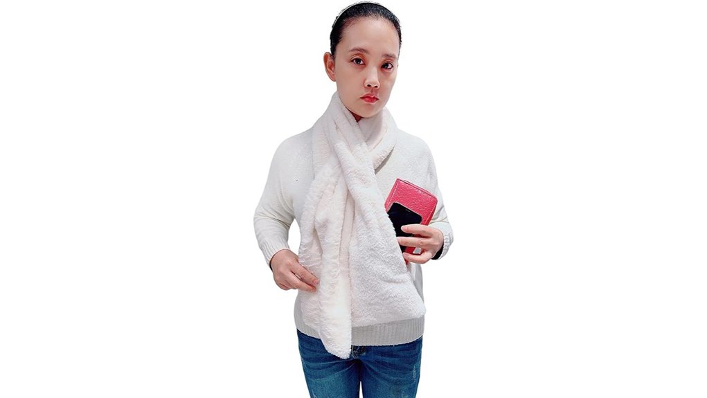 Top Travel Scarves with Hidden Pockets for Secure Carry 6 pull through faux fur scarf