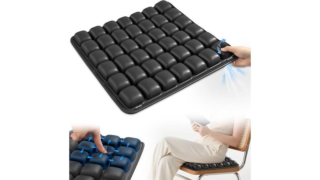 Travel Seat Cushions That Turn Long Flights Into Cozy Lounges 4 pump free inflatable seat cushion