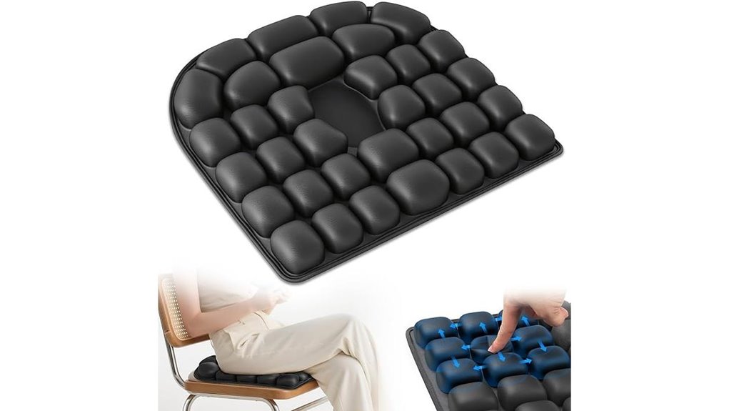 Best Seat Cushions for Long Flights With Thin Support 7 pumpless inflatable airplane cushion