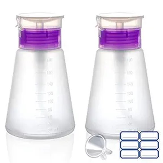 Top Lockable Pump Bottles That Prevent Accidental Presses 6 purple acetone pump dispenser