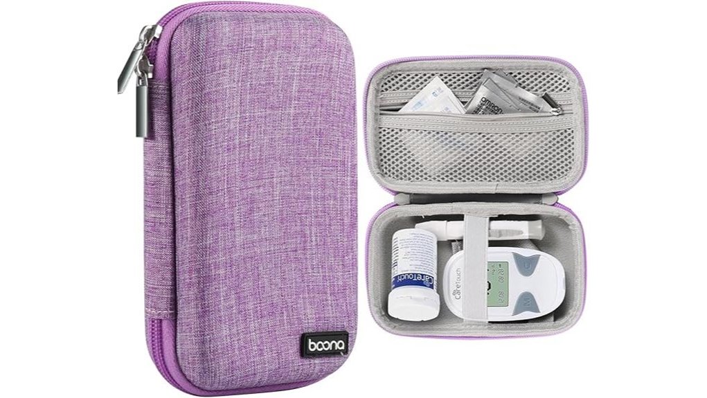 purple diabetes travel kit