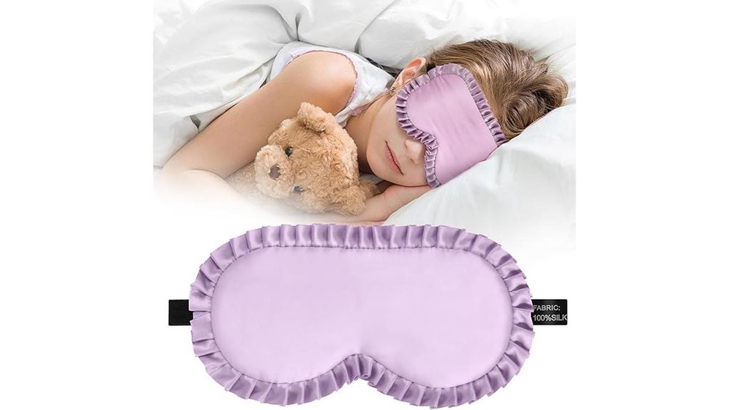 Soft, Adjustable Kids Sleep Masks for Flights Parents Need 5 purple kids silk mask