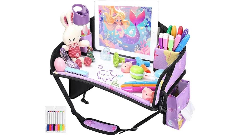 Best Lap‑Friendly Travel Activity Trays to Keep Kids Entertained 8 purple mermaid kids tray
