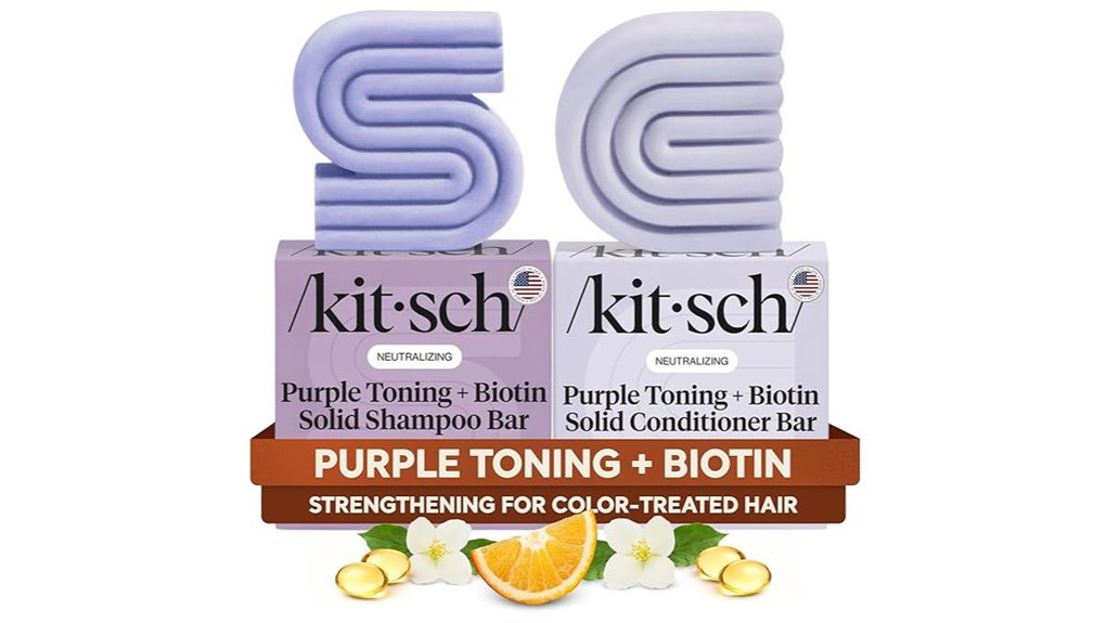purple shampoo conditioner bars