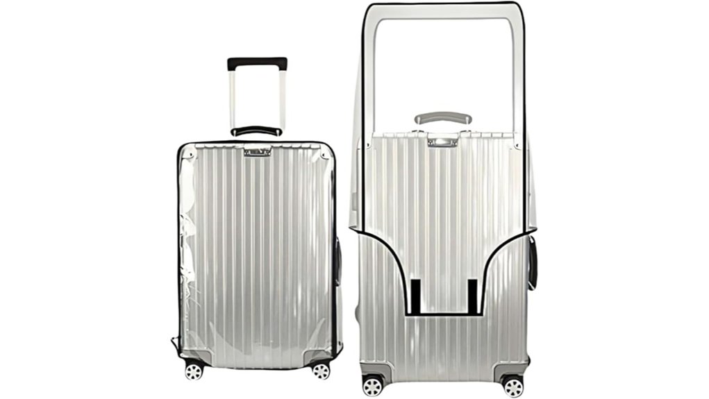 Best Luggage Covers Protect from Rain and Scratches (Add‑On) 7 pvc transparent waterproof cover